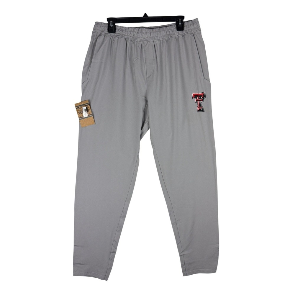 Rivalry Threads Texas Tech Red Raiders Mens Large Gray Performance Joggers NWT